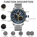 NAVIFORCE 9182 мужские часы лучший бренд класса люкс спортивные часы с большим циферблатом хронограф кварцевые наручные часы мужские часы Relogio Masculino